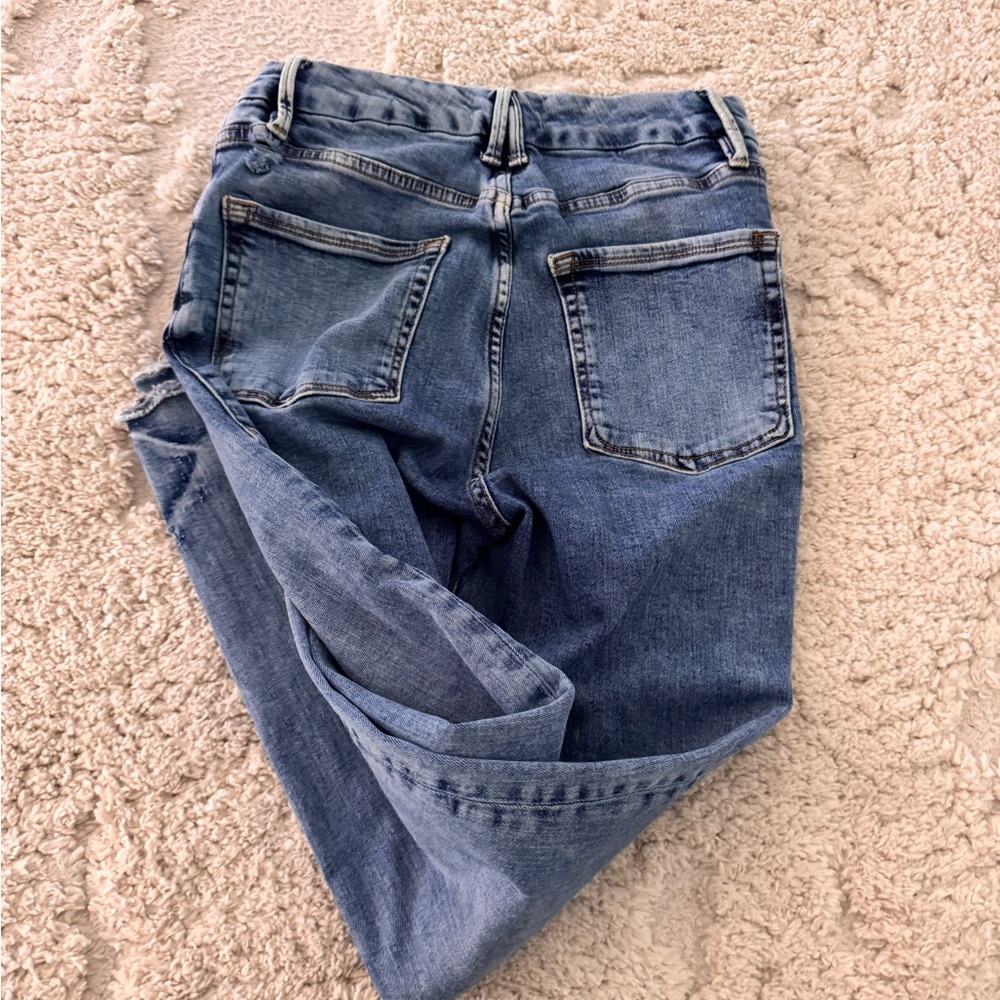 Good American- Skinny-Classic Women's Blue Denim Jeans - Picture 3 of 4